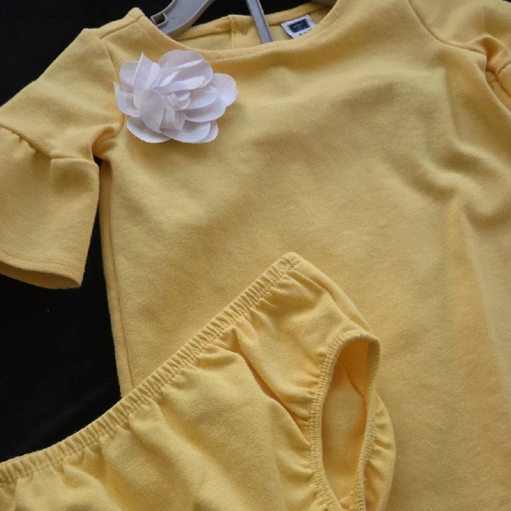 Janie and Jack Yellow and Orange Diaper Cover Set
